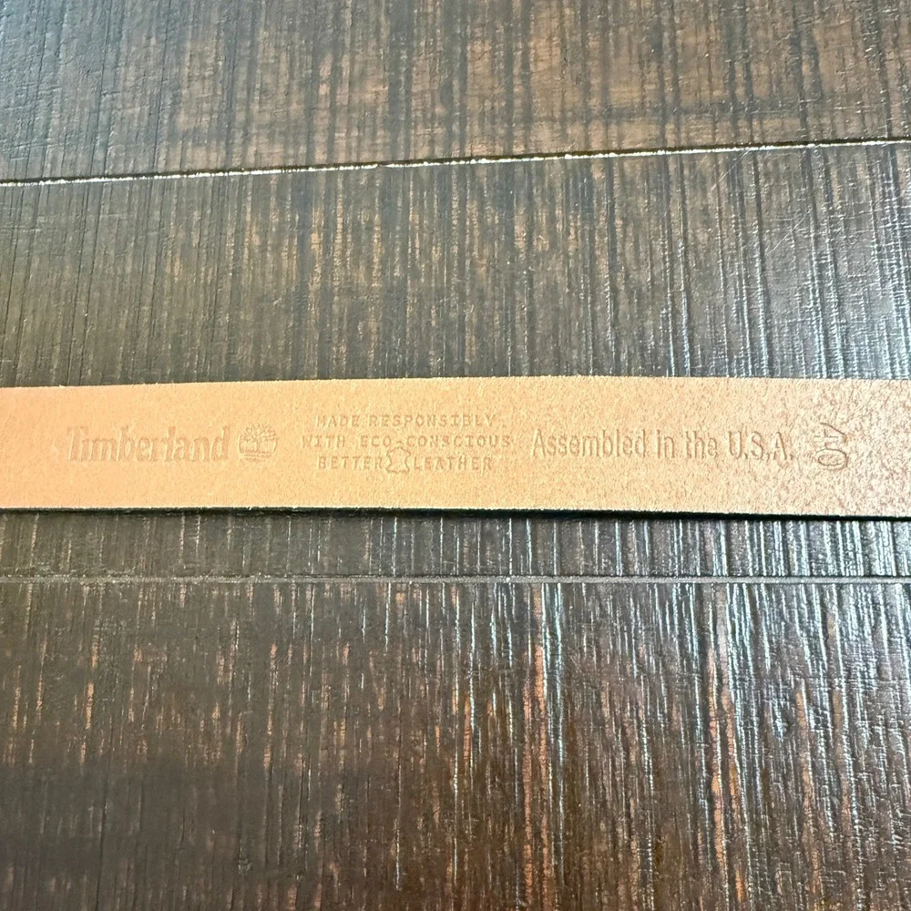 Timberland‎ Mens Brown Leather Belt Sz 40 B75453 73 Eco-Conscious Better Leather